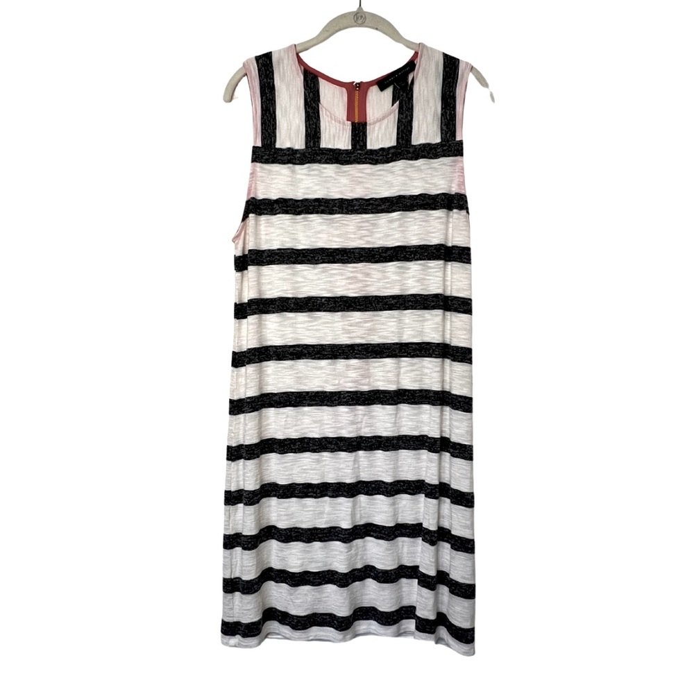 EUC Women’s Tommy Hilfiger White & Black Striped Sun Dress Size L